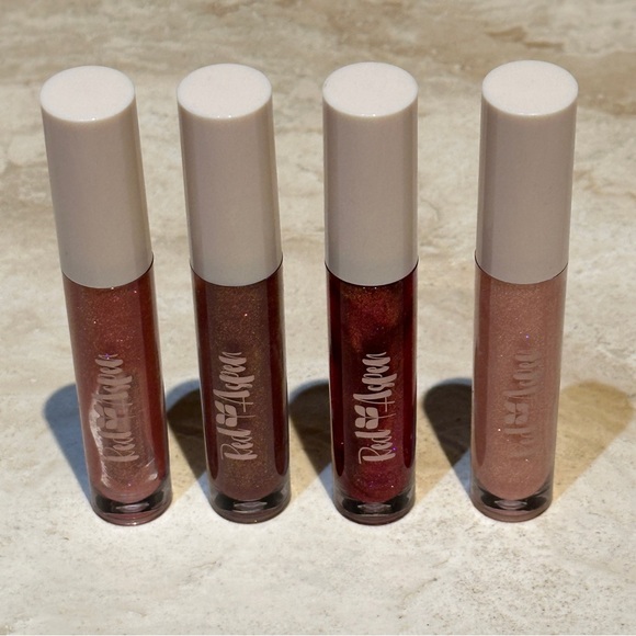 NWOB Red Aspen Lip Gloss Bundle of 4 - Picture 1 of 11